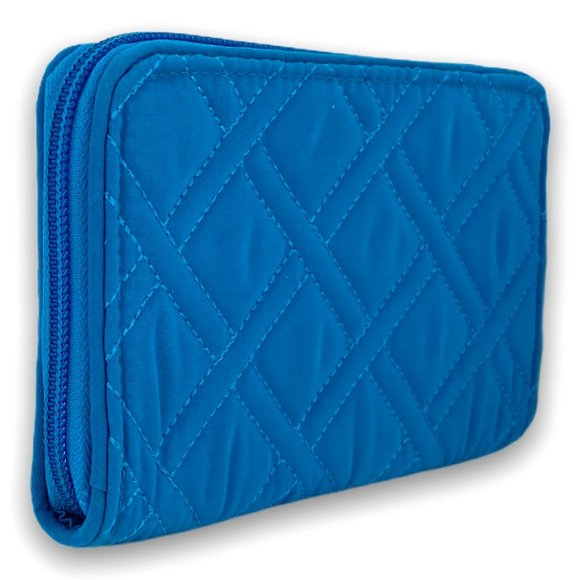 Vera Bradley Bahama Bay RFID Wristlet – Blue Grab & Go Travel Wallet - Picture 3 of 7